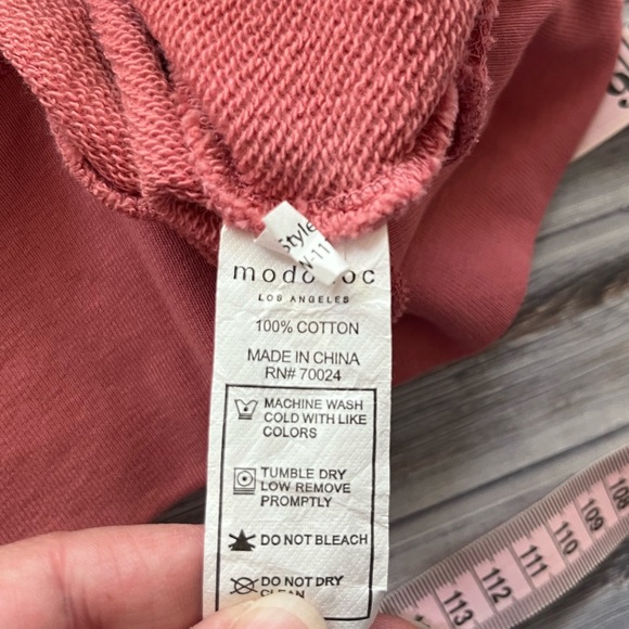 Mododoc Pink Deep V-neck Pullover - Picture 6 of 9